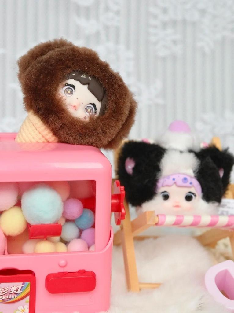 TRRCEPOS Nommi 100% Sweet Series Plush Blind Box  Lovebu-style Keychain, Lovebu-style Plush Toy, Plush Toy for Lovebu Lovers  Sweets & Ice