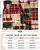 Weihnachts-Karo-Muster Flanell-Decke im Vintage-Stil, Weiche Anti-Pilling-Fleece-Decke für Couch, Sofa, Bett, Leicht