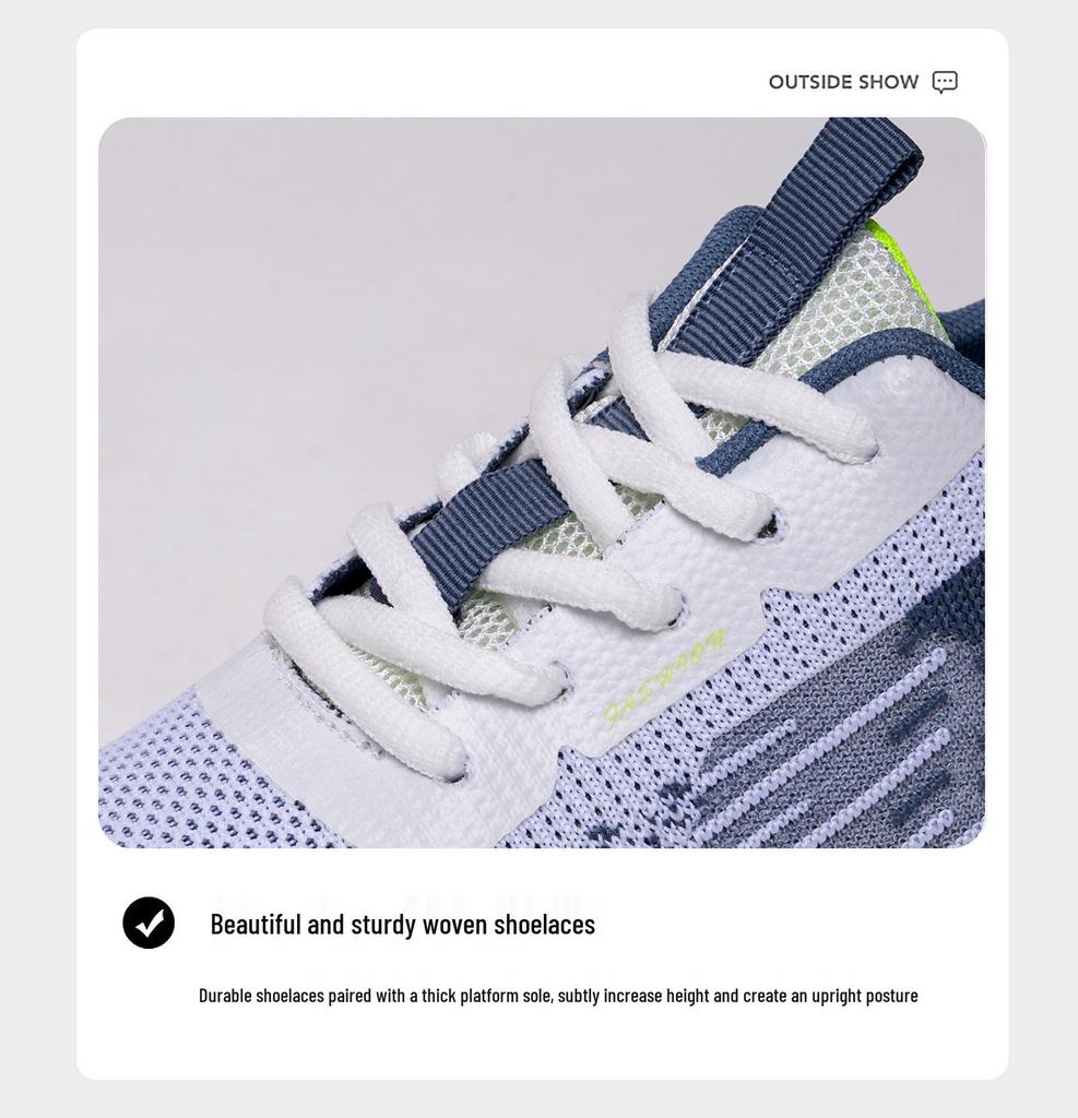 Women's Casual Korean Style Fly-Knit Running Shoes - Large Size