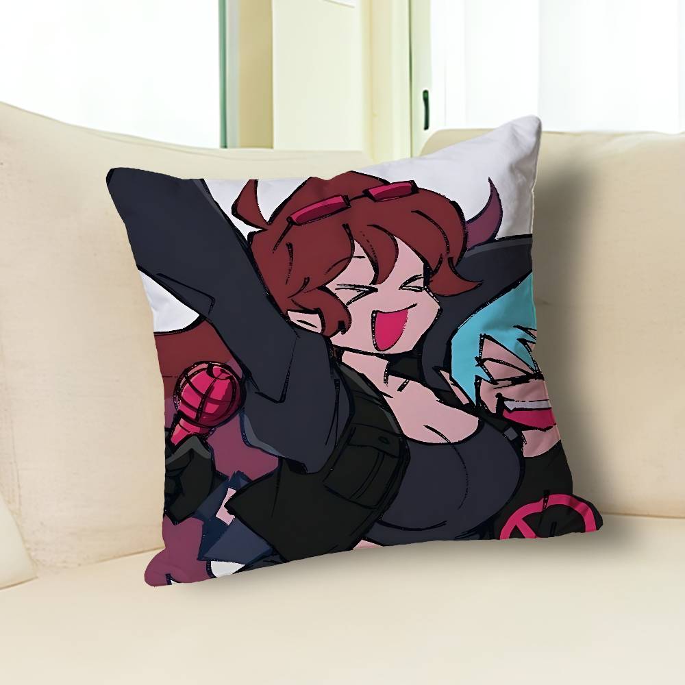 F-Friday N-Night F-Funkin Anime Celebrity Merchandise All-Match Printed Pillow Case Sofa Car Office Room Decoration Protector