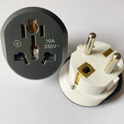 1 Stuks EU Stekker Adapter Universeel 16A Usto EU Converter Stopcontact Au Us Uk Cn Naar EU