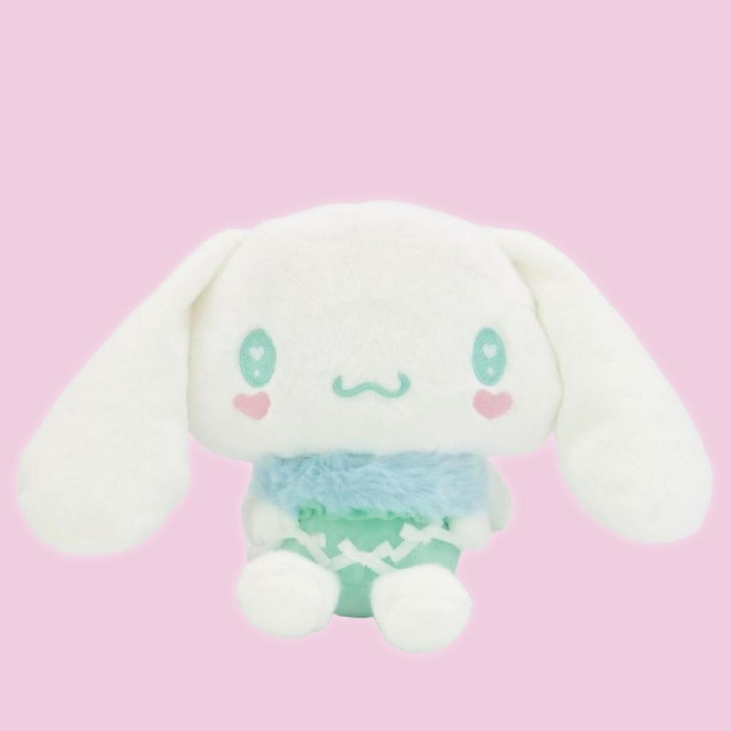 Nakajima Corporation Sanrio Characters Mint Angel Cinnamoroll Plush Toy S 202475-24 H17.5. X W29 X D11.5cm