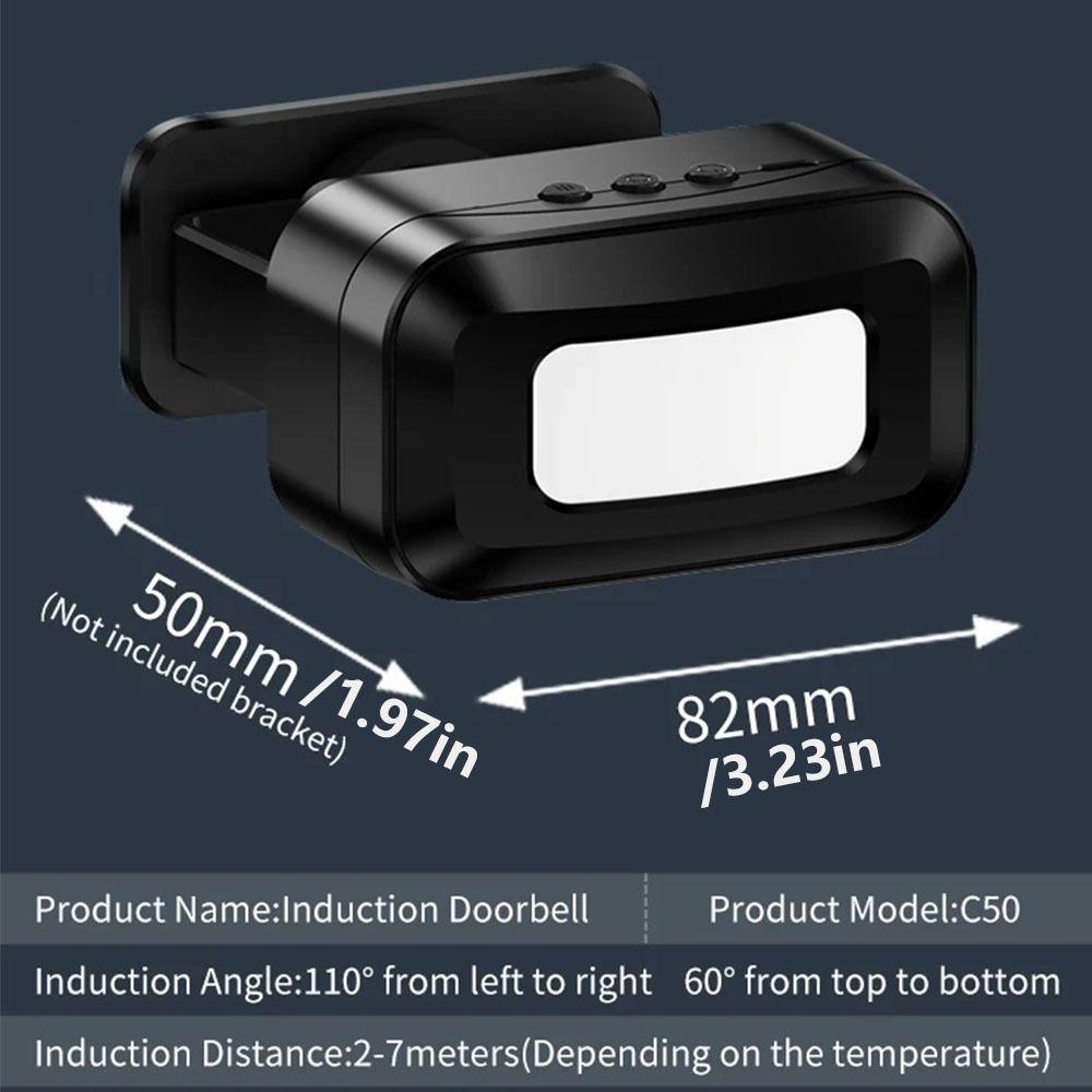 Infrared Induction Wireless Door Bell Chime Anti-theft Door Greeter Sensor  Alarm  Welcome Device