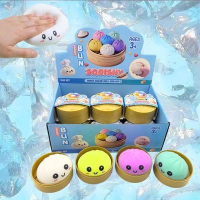 Colorful Dumpling Squishes Stress Balls Reusable Low Rebound Decompression Toys Home Decoration Friend Unique Birthday Gift