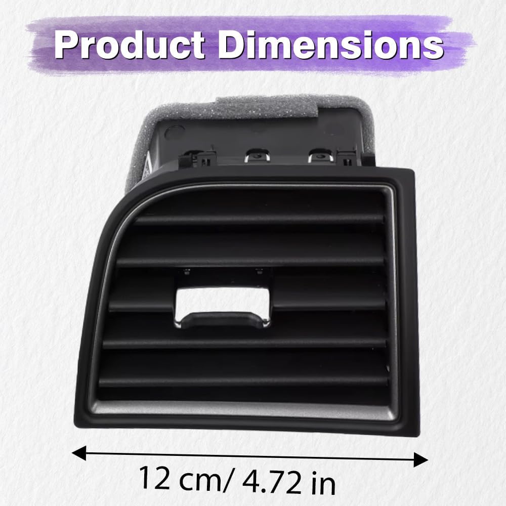 Riloer Air Vent Louvre Assembly, Dashboard Air Conditioning Outlet, Replaces FB5Z-19893-CF-B, FB5Z-19893-BB-B, Compatible with Ford Explorer
