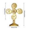 Creative Chinese Style Good Luck Ornaments Gold Alloy Windmill Ornaments The Fung-shui Fengshui Fan Statues Gift