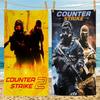 Counter-Strike CS 2 Vintage Microfiber Printed Beach Towel Mountain Climbing Yoga Beach Swimming Running Absorbent Soft Towel