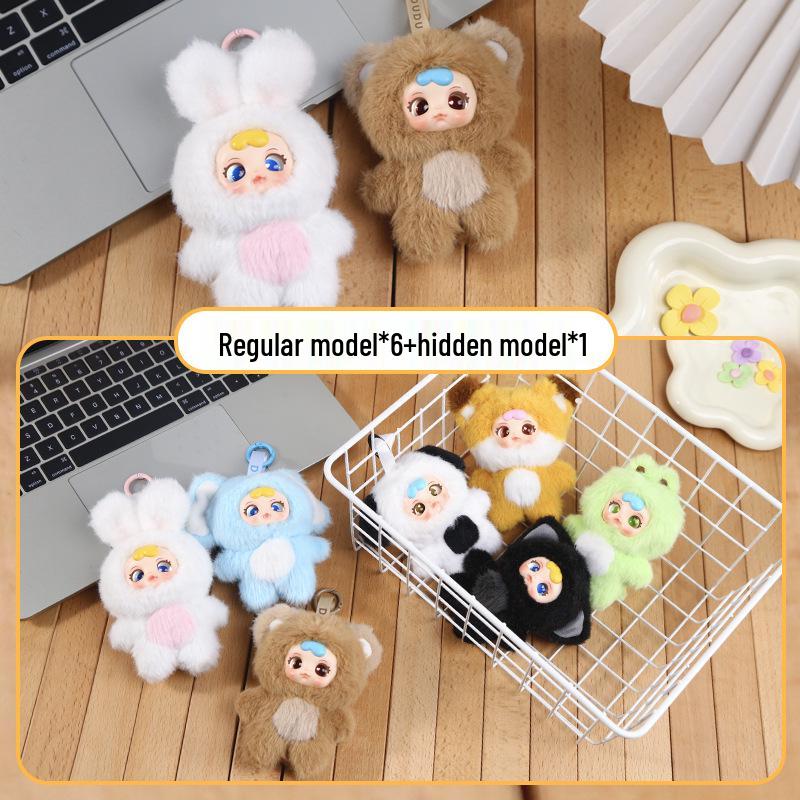 DUDU Cute Pet Zoo Pendant Plush Blind Box Toy for Children & Students by Xiaohongshu.