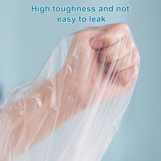 5Pcs Bathtub Cover Bags Disposable High Temperature Resistant Thickened Good Flexibility Shower Plastic Bathtub Cover Liners Films Household Supplies
