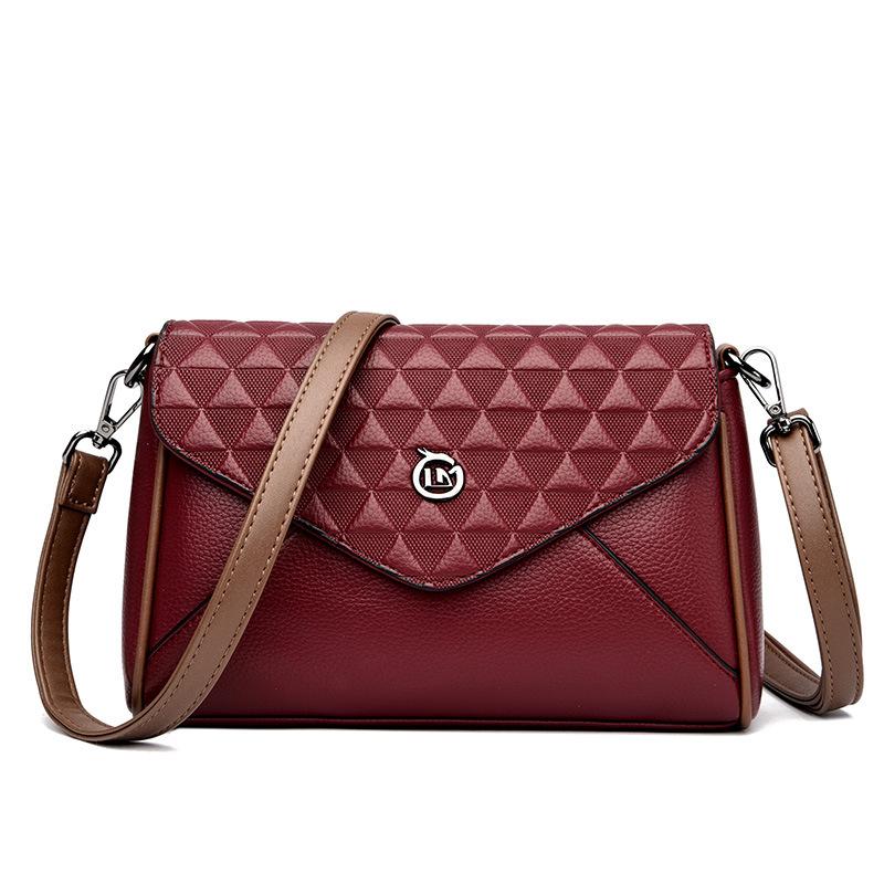 

Hot-selling 2025 new women s small square bag retro shoulder messenger bag middle-aged women s mother armpit bag бордовый