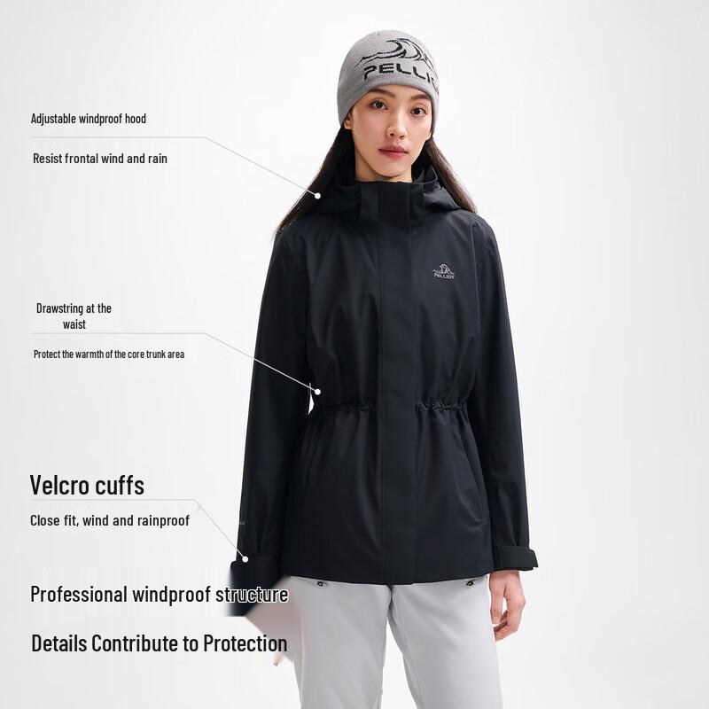 Pelliot Women's Cinch Waist Hiking Softshell Windbreaker