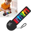 Rainbow Color Silicone Piano Keyboard Foldable Mini Rainbow Guitar Keychain  Music Enthusiasts