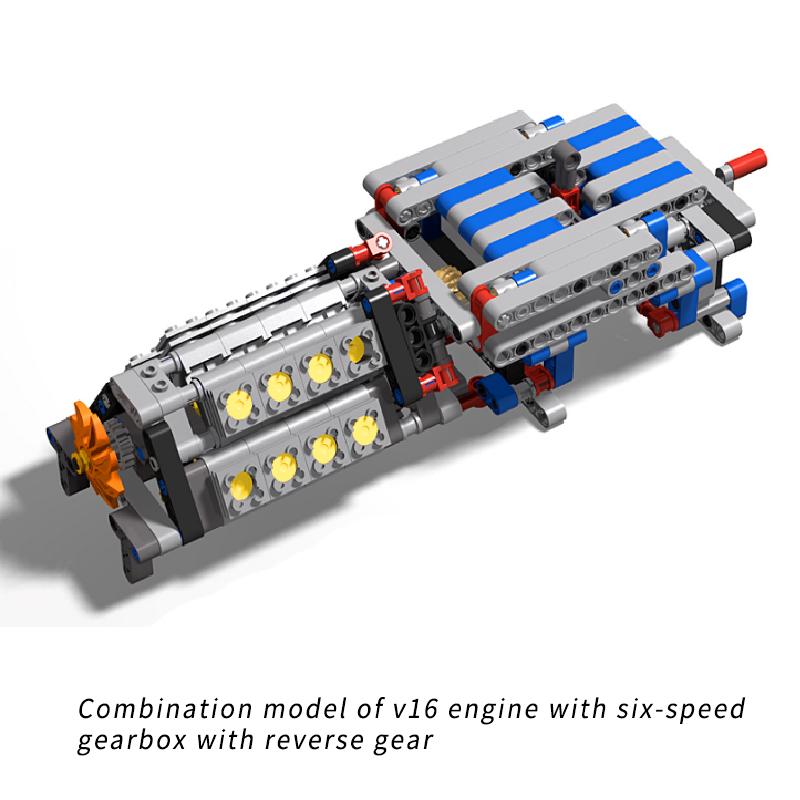MOC Kreatívne Elektrické DIY Technické Dieliky Zostavené Stavebné Kocky Motor Prevodovka Spätný chod Mechanická Skupina Model Motora Hračka