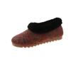 Fashion Winter New Low-top Shoes Plus Cashmere Warm Comfortable Home Cotton Shoes Muffin Thick Soles To Wear Fashion Boots