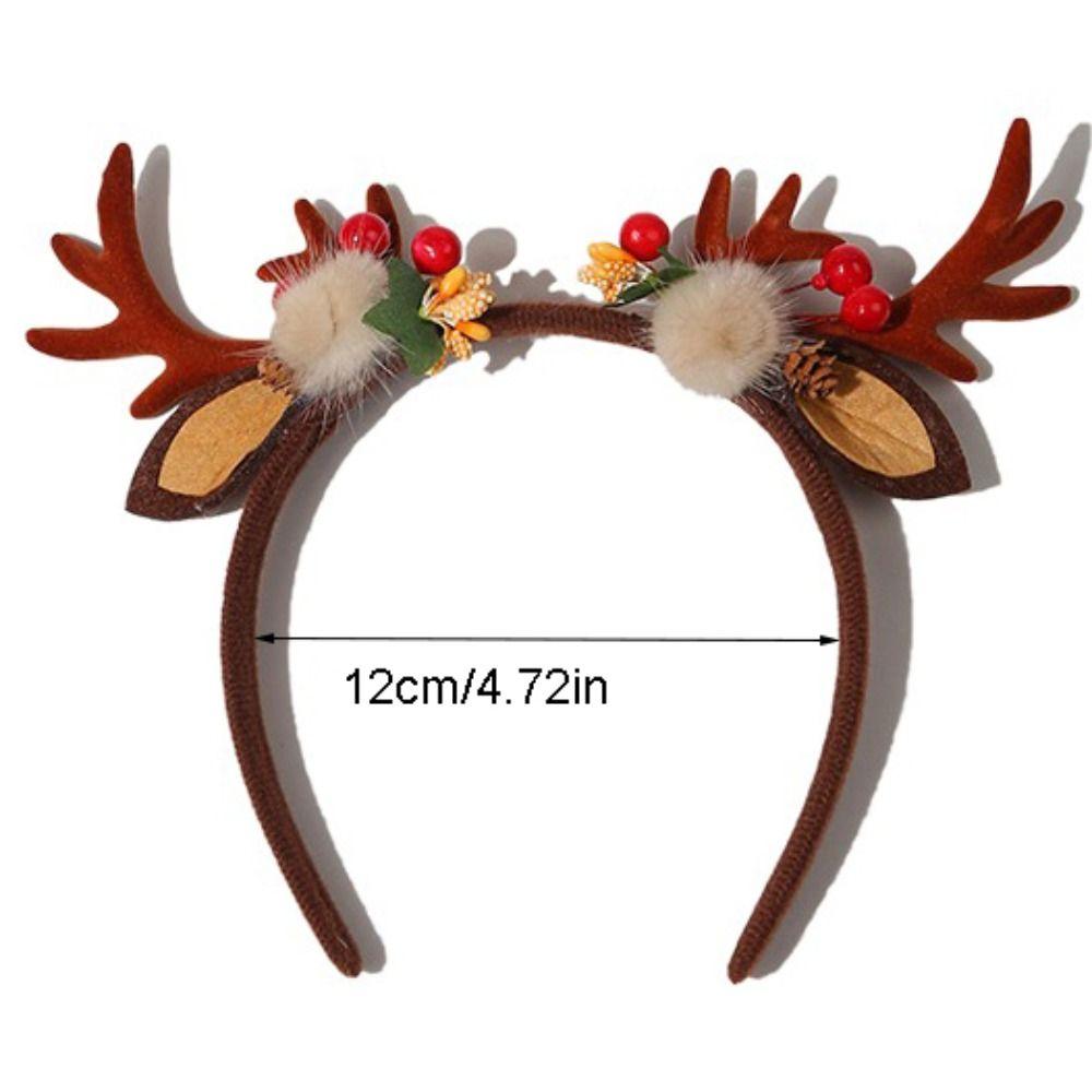 Fawn Horn Christmas Headband Plastic Christmas Elf Headband Cosplay Costume Antlers Headband Kid
