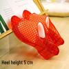 Women's Summer Crystal Wedge Slippers - Non-slip, Odor-proof, Thick Sole Transparent Sandals for Outdoor Wear