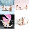 Enchanting Flower Fairy Miniature Figures With Delicate Fly Wings For Dollhouse Decor