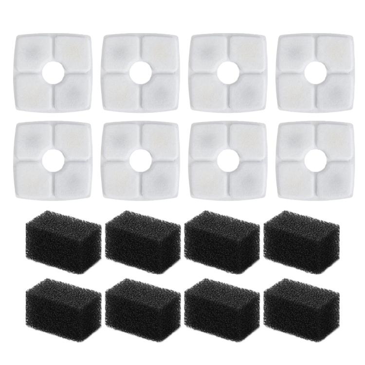 Pet Fountain Filters and Foam for Dog Cats Water Dispenser Replacement Filter Water Fountain Filtration System Accessory