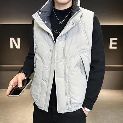 2025 Autumn/Winter Men's Trendy Workwear Down Vest - Loose, Warm Gilet by Top Brand