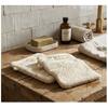 Set of 2 Wash Mitts 15 X 21 Cm Elegant Plain Sand