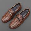 Handgefertigte Herren-Slipper Echtes Leder Slip-On Fahrschuhe für Herren Freizeitschuhe Bequeme Walking-Sneaker Mokassins Hombre