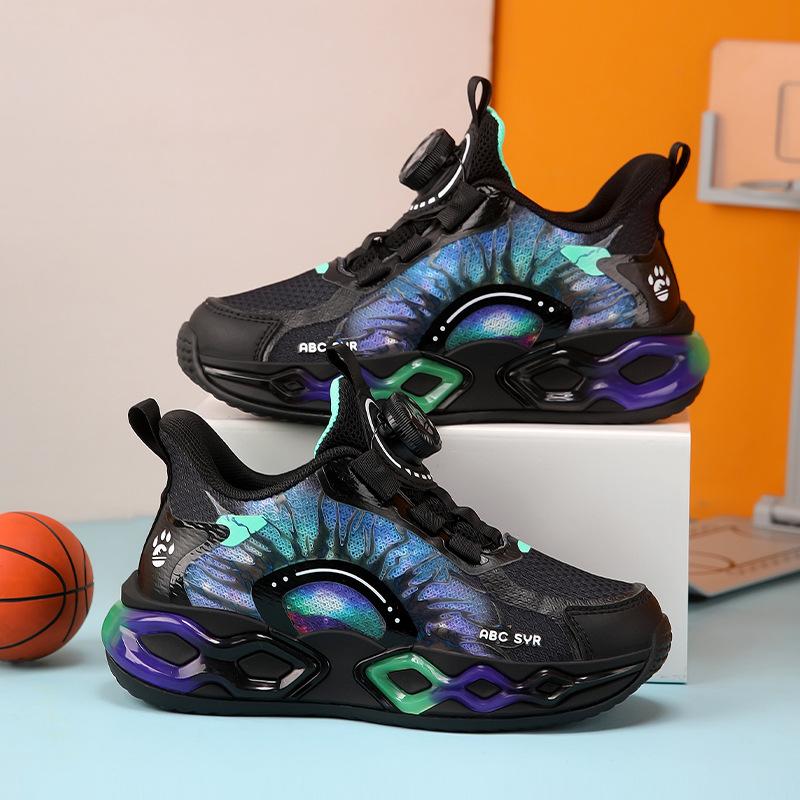 Boys Mesh Sneakers 2025 New Spring Breathable Children's Casual Shoes Medium and Large Children's and Boys' Running Shoes