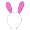 Bunny Ear Headbands Glitter Shiny Long Ears Hairband Rabbit Headband Shiny Glitter Hair Hoops for Women and Girls
