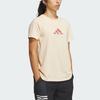 Adidas Must Haves Badge Of Logo Letter Print American Retro Sports Casual Short Sleeve T-Shirt Women T-Shirts Sand-Brown IM8890