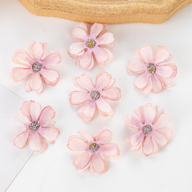 Simulation Star Language Flowers Diameter About 4.5cm Daisy Ethnic Headdress DIY Handmade Gift Box Candy Box Decorative Flowers Elegance Fake Flowers