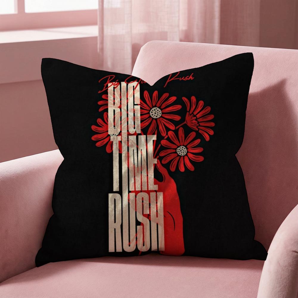

Music B-Big Time R-Rush Cushion Cover Multi-Scene Pillow Cover for Home & Car - Reversible, Soft & Durable for Daily Use 30cmx30cm