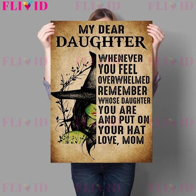 Black Cat Curse Witch Art Prints Moon Birds Witch And Wicked Wicca Inn Poster And Prints Decor Wall Art Canvas Painting No Frame