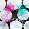 Pdtoweb 6pcs Silicone Christmas Snowflake Mold Pendant Jewelry Making Epoxy Resin Mould