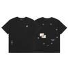 24S grenzüberschreitende Trendmarke Travis Scott Utopia Joint-Album geometrisches Graffiti kurzärmeliges T-Shirt Herren und Damen halblang