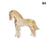 2026 Zodiac Horse Statue Feng Shui Collection Crystal Light Luxury Horse Sun Catcher Ornament Home Desktop Decoration