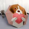 1pc Puppy Heart Automatic Open/Close Umbrella Sturdy Iron Frame, Compact Travel Umbrella - Perfect Gift for Women, Men, Birthdays, Anniversa
