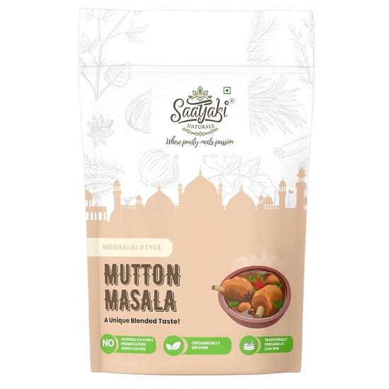 Saatyaki Naturals Mughlai Mutton Masala – 200gm | Pure Authentic Indian Spice Blend for Rich Mughlai Curries, Gravies & Mutton Dishes