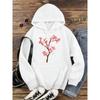 Cherry Tree in Full Bloom  Women Clothes Hip Hop  Hoodie Autumn Loose Hoodies Casual Pullover Crewneck Couple Hoodies