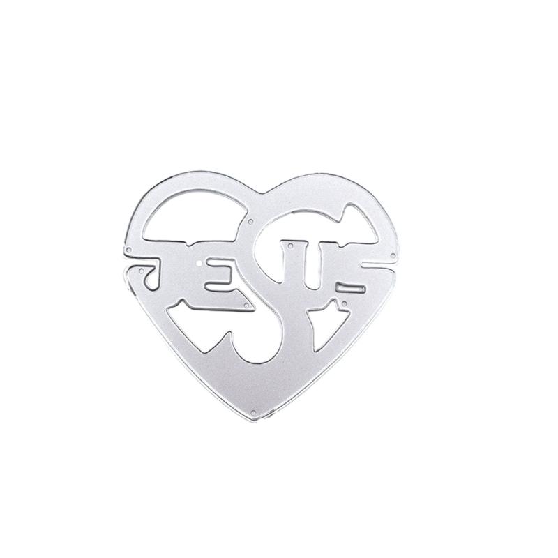 Wedding Cutting Dies Embossing Stencils Heart Metal Die Cuts for DIY Scrapbooking Valentines Day Album Card Decorations