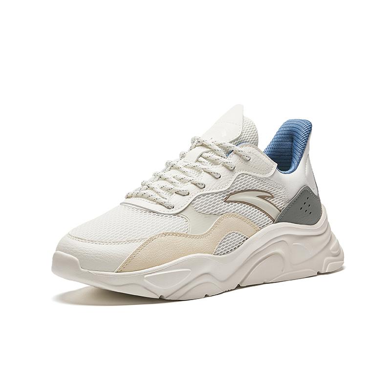 Anta Little Millennium Cushioning Slip Resistant Low top Casual Shoes Men's White Green Sneakers 912348826-12