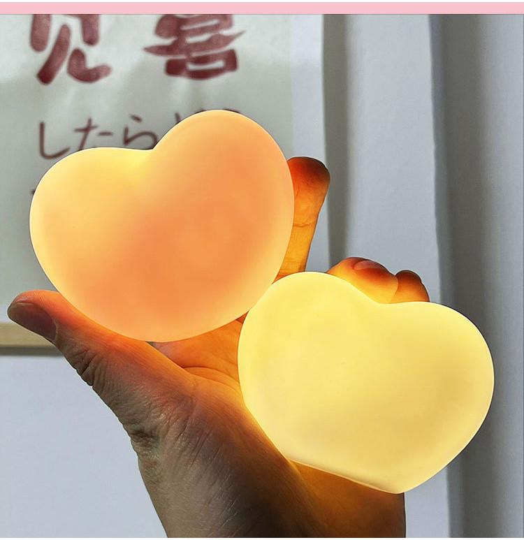 Night Love Light 520 Gift Girl Heart Romantic Atmosphere Lamp Battery Button