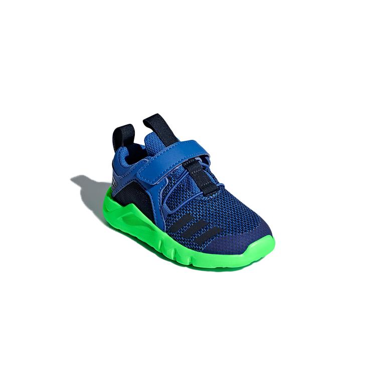 Adidas Rapida Slip Resistant And Breathable Low top Toddler Shoes Blue Black Infant And Toddler AH2580