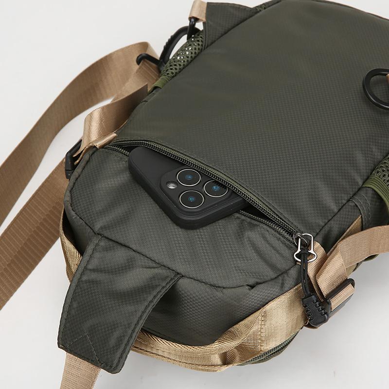 Multifunctional Men's Chest Bag Outdoor Cycling Sports Crossbody Bag Lightweight Shoulder Bag