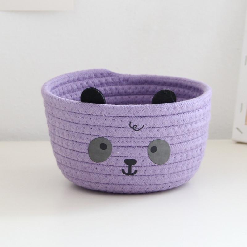 Soft Handwoven Sturdy Cotton Rope Basket Home Accessory for Keeping Small Items Neat and Accessible Home Organization