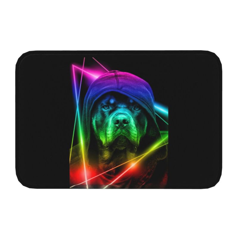 Rottweiler Dog Floor Door Bathroom Kitchen Mat Anti-Slip Outdoor Pet Animal Doormat Living Room Entrance Rug Carpet Footpad