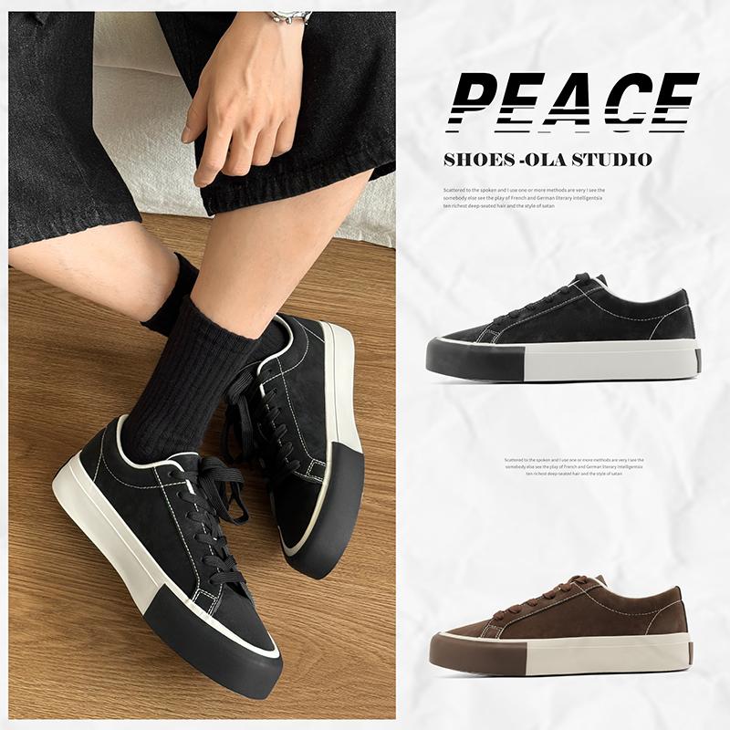 Fashion 2025 New Arrival Men Women Couple Suede Sneakers Casual Shoes 36-44 Retro Breathable Non-Slip for Daily Walking