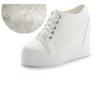 Fashion Women Winter Platform Sneakers Warm Fur Plush Insole Ankle Boots Women Spring Chunky Shoes Lace-up Tennis Shoes Woman Mujer 11CM
