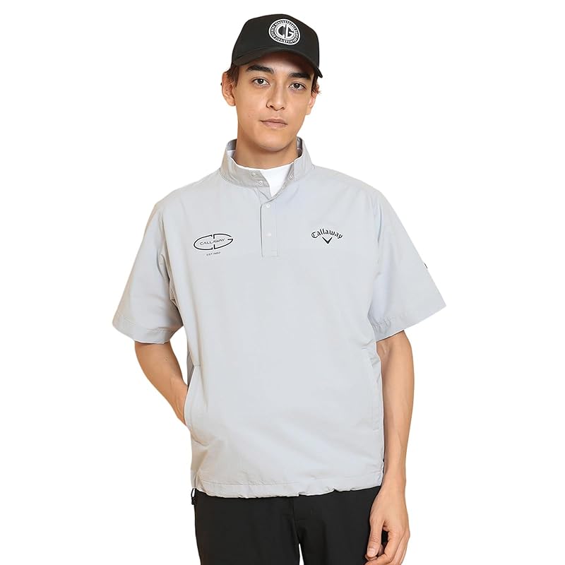 

[Callaway] men s water repellent short sleeve blouson (8WAY stretch) / golf outer C25116100 1020_gray M