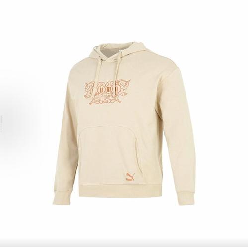 PUMA Men s Hoodie with Kangaroo Pocket and Logo Print, EU L