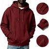 Men's Casual Color Hoodie with Drawstring