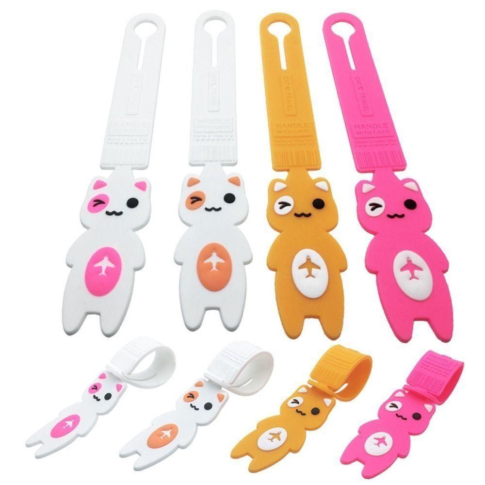 

Cartoon Travel Luggage Tag PVC Label Boarding Pass New Hangtag помаранчевий
